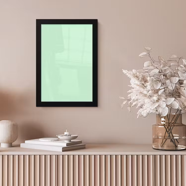 Pale - Mint - Groen fotolijst zwart zonder passe partout klein 224 -sfeer5