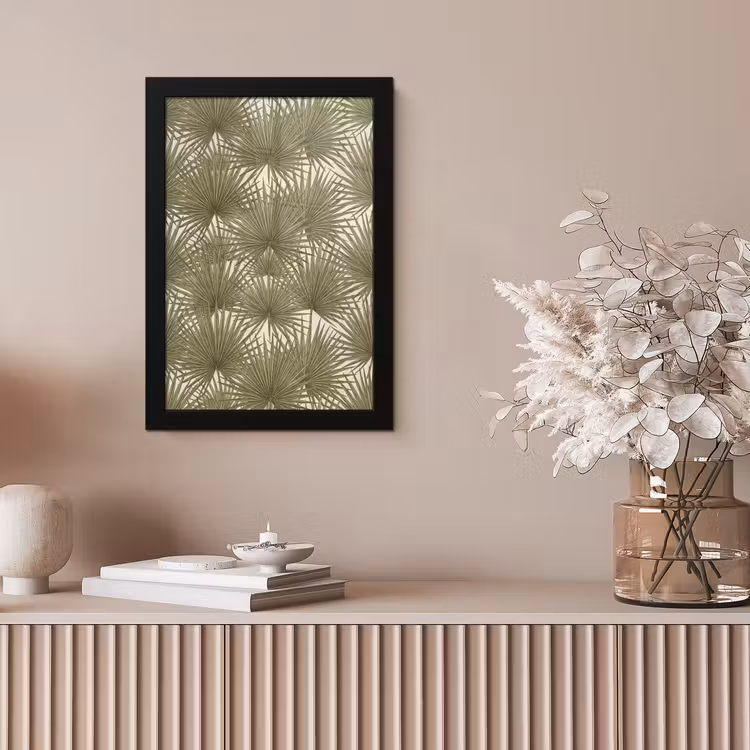 Blad - Tropisch - Patroon - Natuur - Groen fotolijst zwart zonder passe partout klein -sfeer5