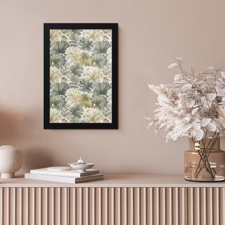 Bladeren - Botanisch - Groen fotolijst zwart zonder passe partout klein 224 -sfeer5