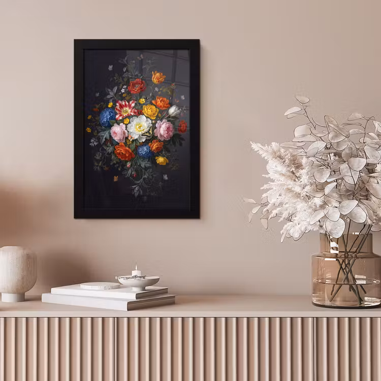Bloemen - Boeket - Klassiek - Kleurrijk - Natuur fotolijst zwart zonder passe partout klein -sfeer5