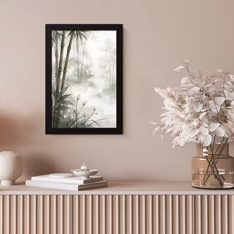 Bloemen - Knop - Tuin - Illustratie - Wit fotolijst zwart zonder passe partout klein -sfeer5