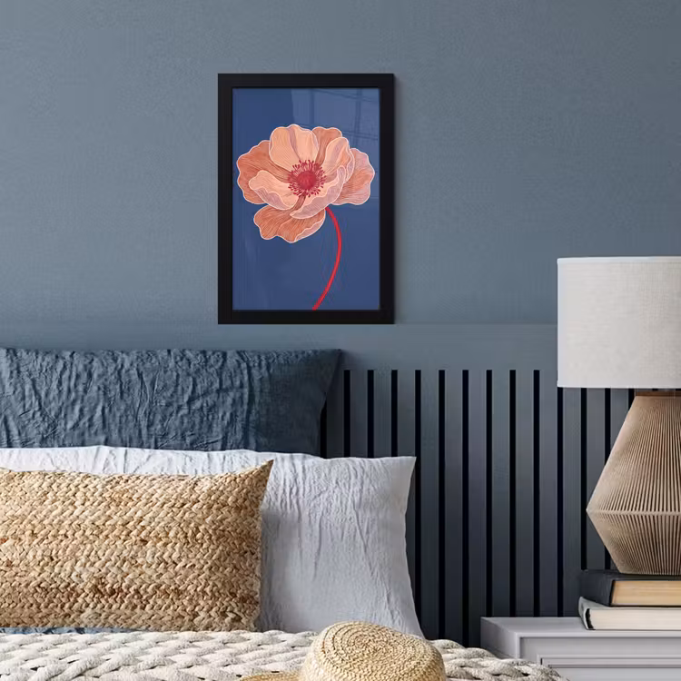 Bilder mit Rahmen - Blumen – Modern – Abstrakt - Bloemen - Modern - Abstract fotolijst zwart zonder passe partout klein