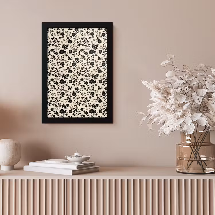 Bloemen - Dessin - Zwart fotolijst zwart zonder passe partout klein 224 -sfeer5