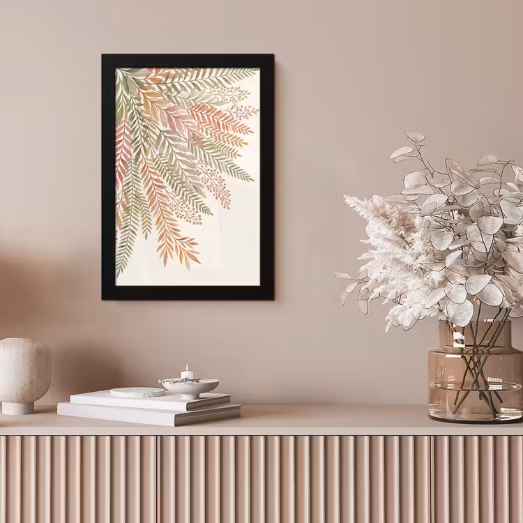 Botanisch - Aquarel - Kleurrijk fotolijst zwart zonder passe partout klein -sfeer5