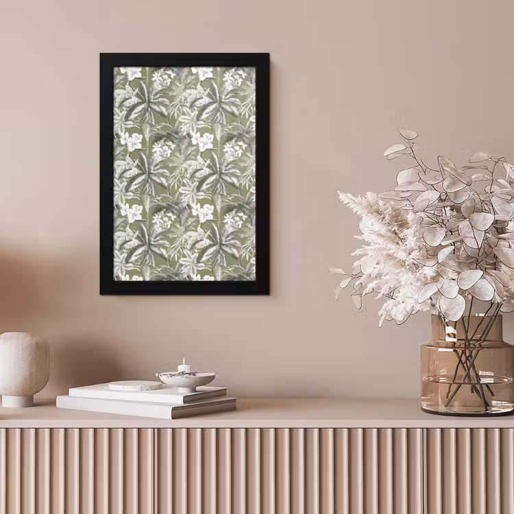 Botanisch - Bloemen - Groen fotolijst zwart zonder passe partout klein 224 -sfeer5