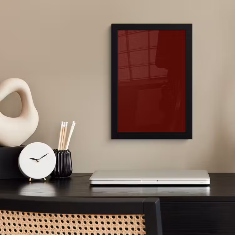 Burnt - Mahogany - Rood fotolijst zwart zonder passe partout klein 224 -sfeer1