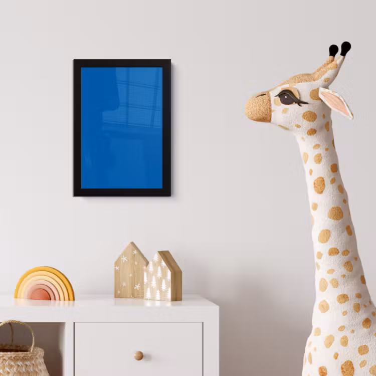 Classic - Azure - Blauw fotolijst zwart zonder passe partout klein 224 -usfeer4_kinderkamer