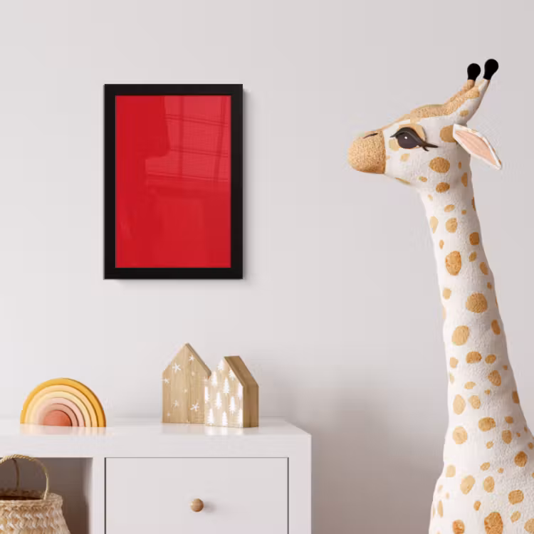 Crimson - Velvet - Rood fotolijst zwart zonder passe partout klein 224 -usfeer4_kinderkamer