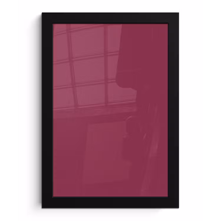 Deep - Rasberry - Rood fotolijst zwart zonder passe partout klein 224 -3d