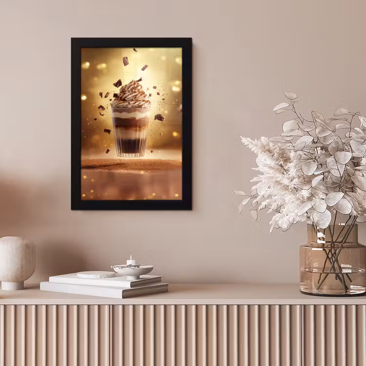 Dessert - Chocolade - Zoet - Eten fotolijst zwart zonder passe partout klein -sfeer5