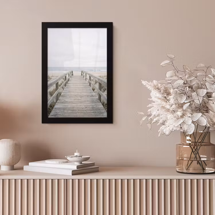 Duinen - Vlonder - Oceaan fotolijst zwart zonder passe partout klein -sfeer5