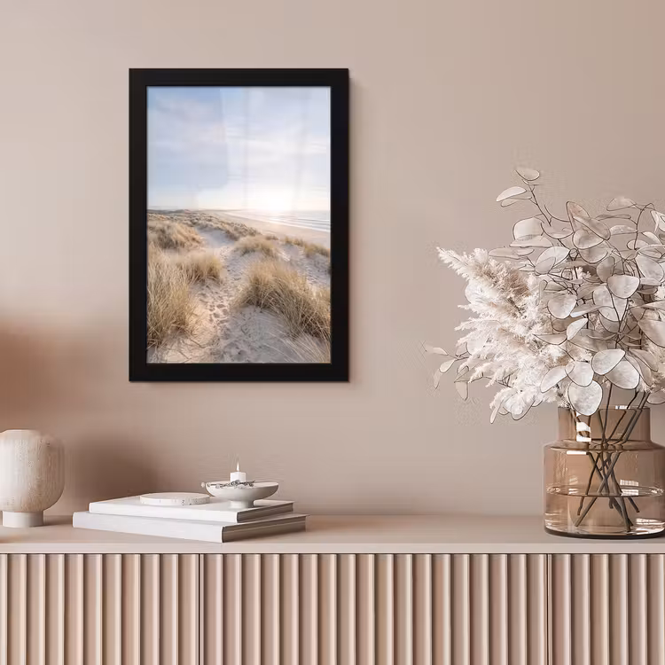 Duinen - Strand - Beige fotolijst zwart zonder passe partout klein -sfeer5