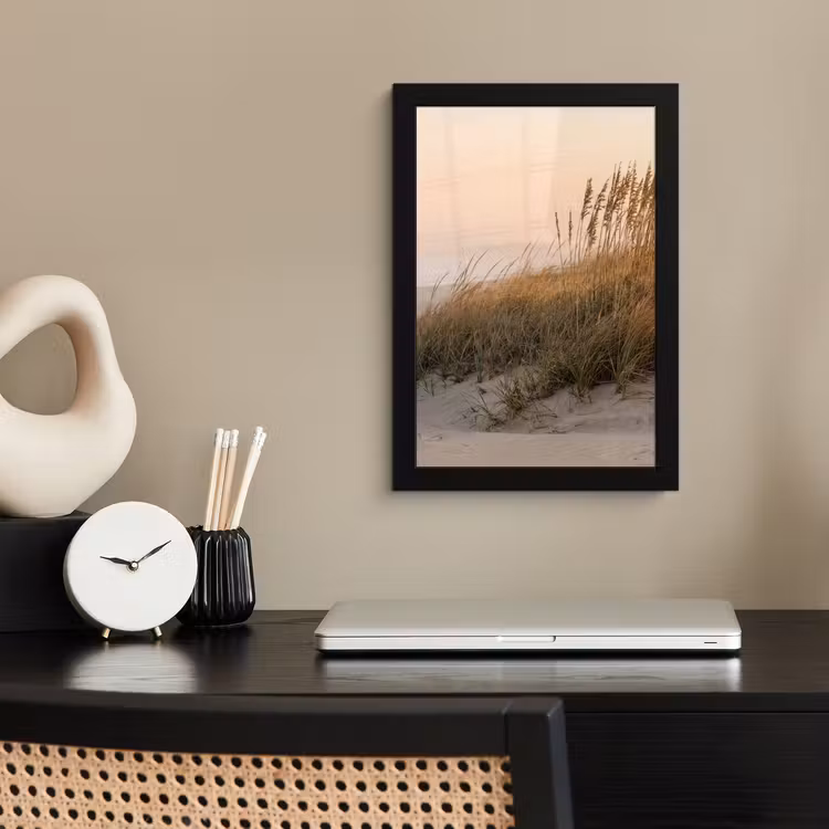 Duinlandschap - Zonsondergang - Strand fotolijst zwart zonder passe partout klein -sfeer1