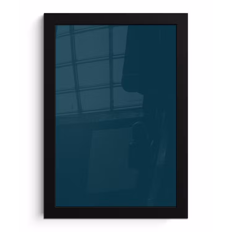 Dark - Indigo - Blauw fotolijst zwart zonder passe partout klein 224 -3d