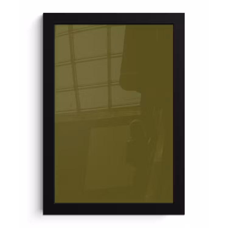Dark - Olive - Groen fotolijst zwart zonder passe partout klein 224 -3d