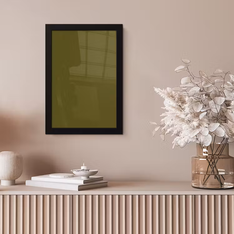 Dark - Olive - Groen fotolijst zwart zonder passe partout klein 224 -sfeer5