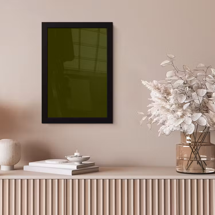 Dark - Olive - Groen fotolijst zwart zonder passe partout klein 224 -sfeer5