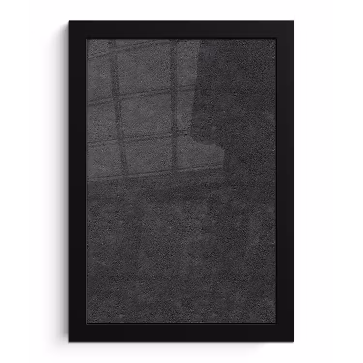 Donkergrijs - Asfaltstructuur - Ruw fotolijst zwart zonder passe partout klein 224 -3d