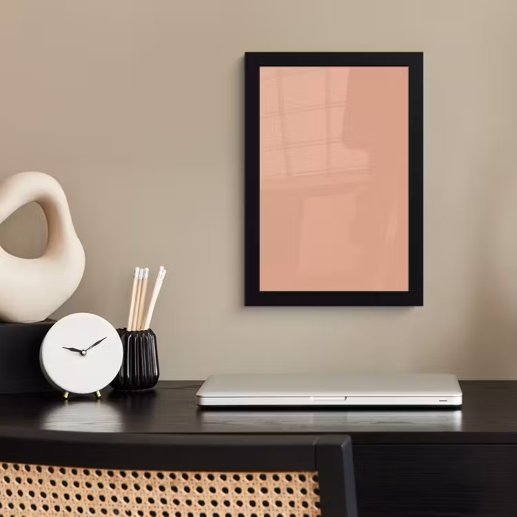 Dusty - Rose - Roze fotolijst zwart zonder passe partout klein 224 -sfeer1