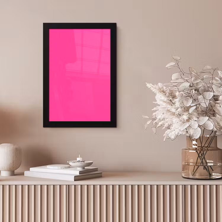 Electric - Magenta - Roze fotolijst zwart zonder passe partout klein 224 -sfeer5