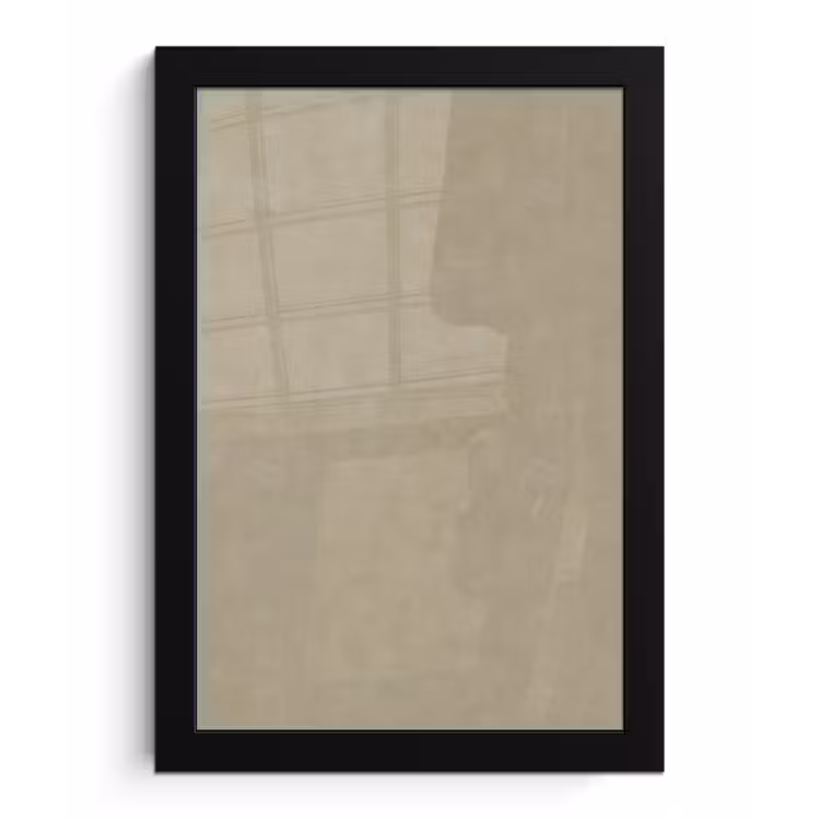 Taupekleur - Gewolkt textuur - Natuurlijk fotolijst zwart zonder passe partout klein 224 -3d