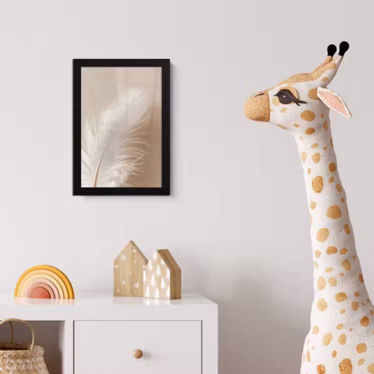 Veer - Minimalistisch - Roze fotolijst zwart zonder passe partout klein -usfeer4_kinderkamer