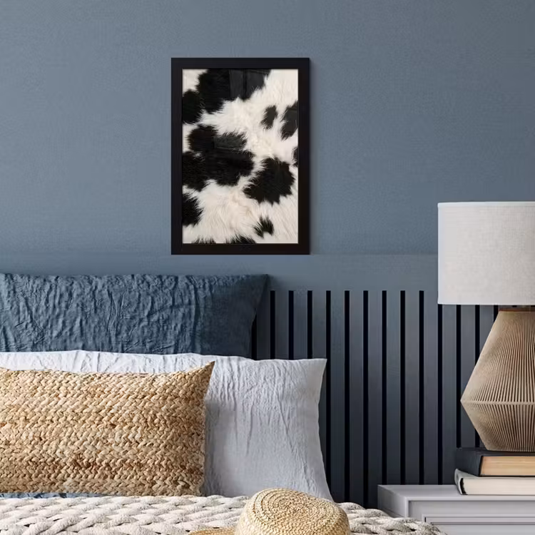 Bont - Textuur - Zwart - Wit fotolijst zwart zonder passe partout klein -sfeer3