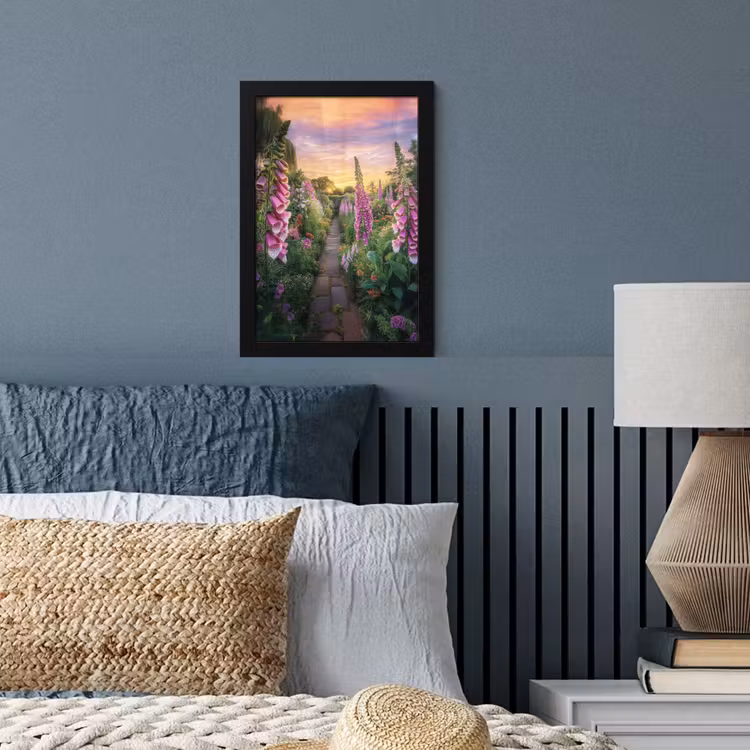 Vingerhoedskruid - Bloemen - Tuin fotolijst zwart zonder passe partout klein -sfeer3