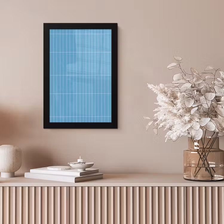 Tegel - Langwerpig - Patroon - Blauw fotolijst zwart zonder passe partout klein 224 -sfeer5