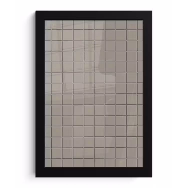 Tegel - Patroon Kiezel - Grijs fotolijst zwart zonder passe partout klein 224 -3d