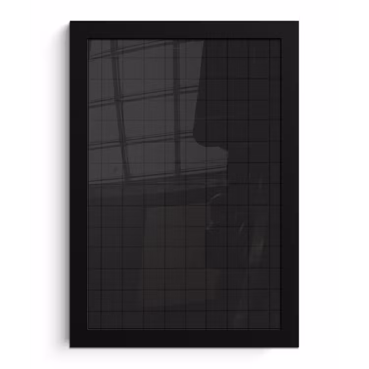 Tegels - Patroon - Mat - Zwart fotolijst zwart zonder passe partout klein 224 -3d