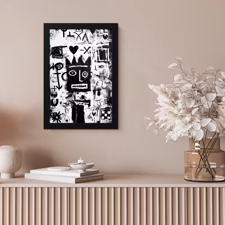 Vormen - Gezocht - Zwart - Abstract fotolijst zwart zonder passe partout klein -sfeer5