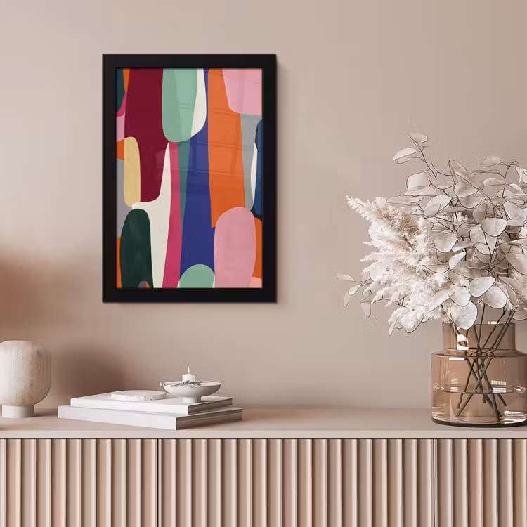 Vormen - Ritmisch - Kleuren - Abstract fotolijst zwart zonder passe partout klein -sfeer5