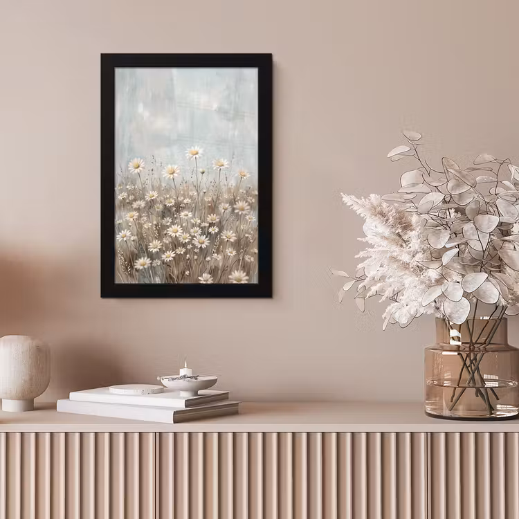 Madelief - Illustratie - Wit fotolijst zwart zonder passe partout klein -sfeer5