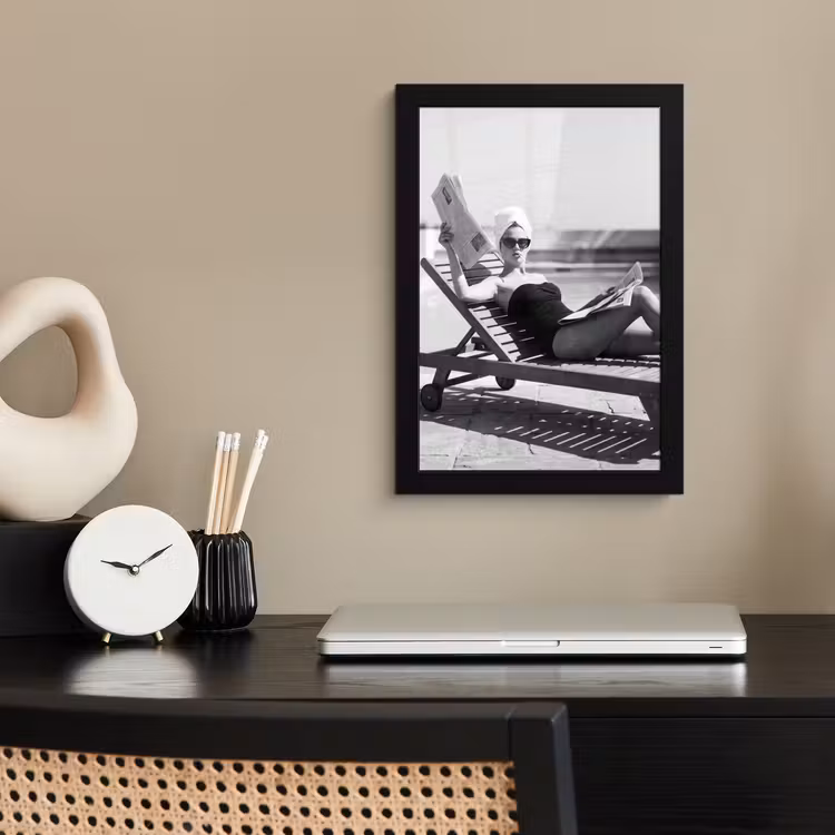Glamour - Modern - Zwart - Wit fotolijst zwart zonder passe partout klein -sfeer1