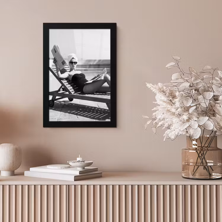 Glamour - Modern - Zwart - Wit fotolijst zwart zonder passe partout klein -sfeer5