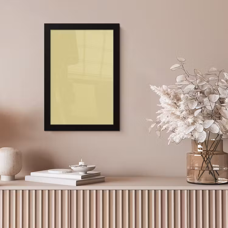 Golden - Clover - Geel fotolijst zwart zonder passe partout klein 224 -sfeer5