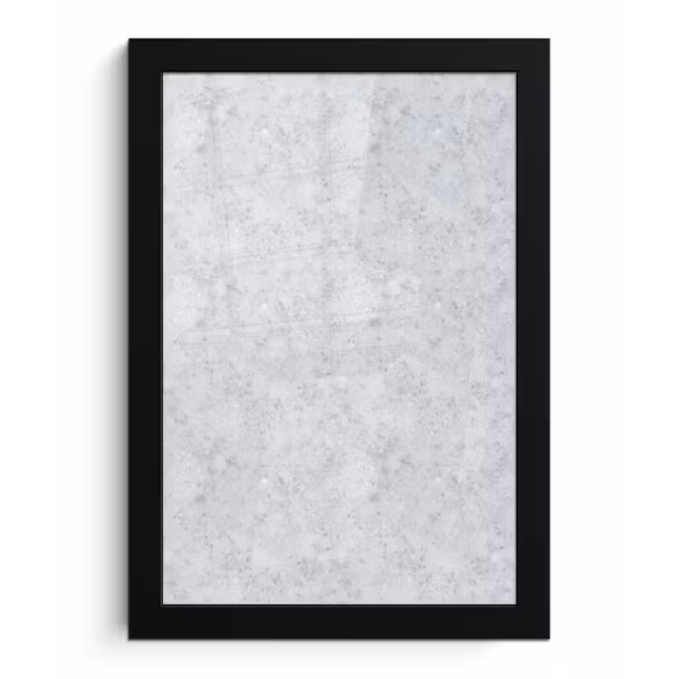 Grijs - Terrazzo-effect - Beton fotolijst zwart zonder passe partout klein 224 -3d
