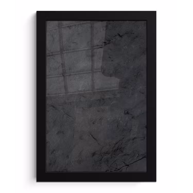 Grijs - Cement - Beton - Industrieel - Structuur fotolijst zwart zonder passe partout klein -3d
