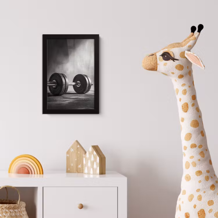 Halter - Gewichten - Zwart fotolijst zwart zonder passe partout klein -usfeer4_kinderkamer