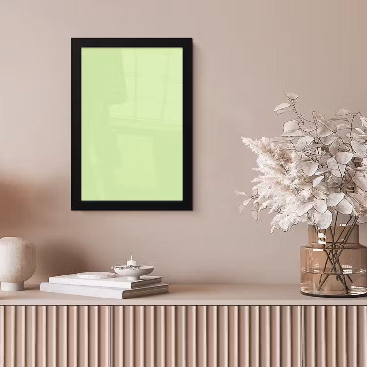 Light - Lime - Groen fotolijst zwart zonder passe partout klein 224 -sfeer5