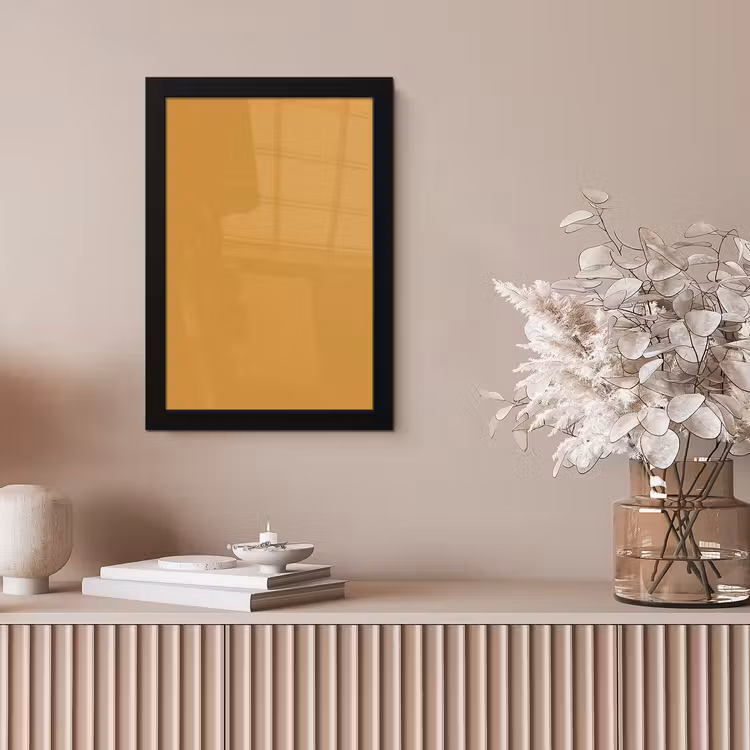 Autumn - Mustard - Geel fotolijst zwart zonder passe partout klein 224 -sfeer5