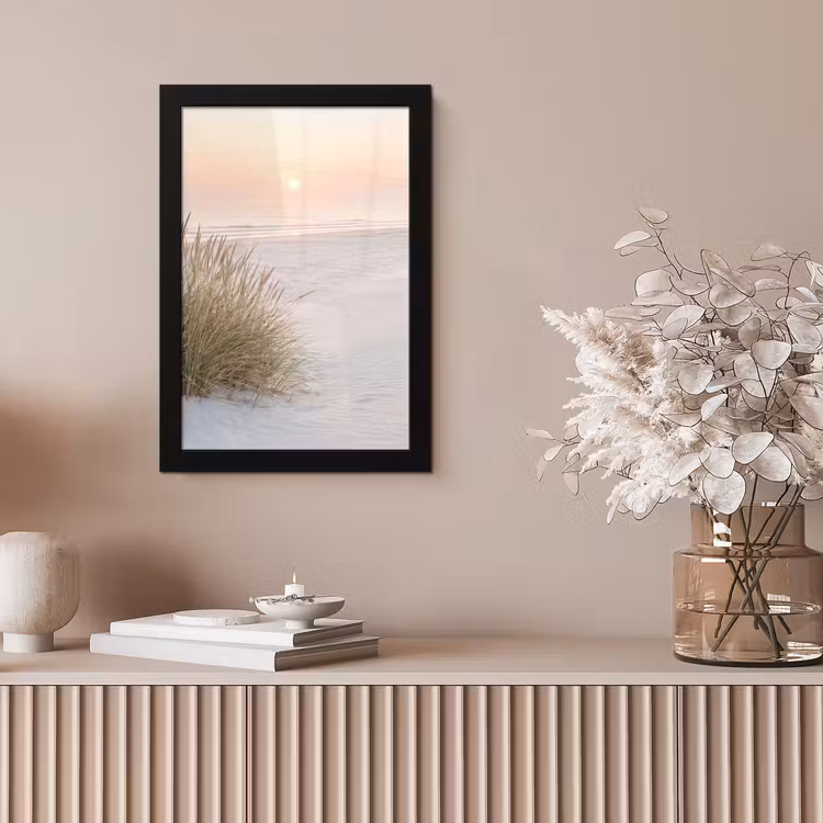 Horizon - Duinlandschap - Zand fotolijst zwart zonder passe partout klein -sfeer5