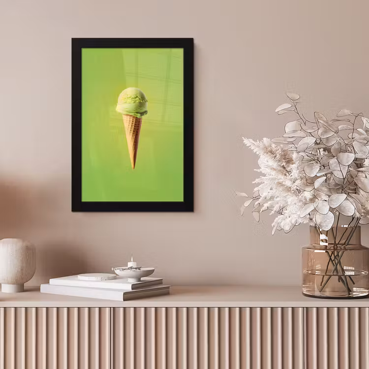 Hoorntje - Schepijs - Groen fotolijst zwart zonder passe partout klein -sfeer5