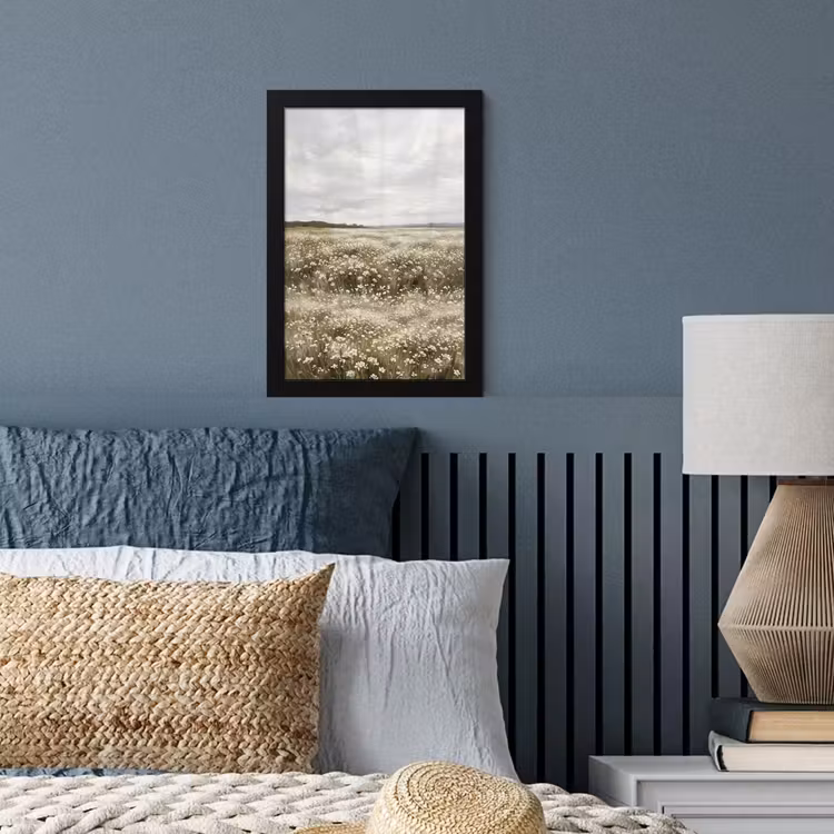 Illustratie - Landschap - Wit fotolijst zwart zonder passe partout klein -sfeer3