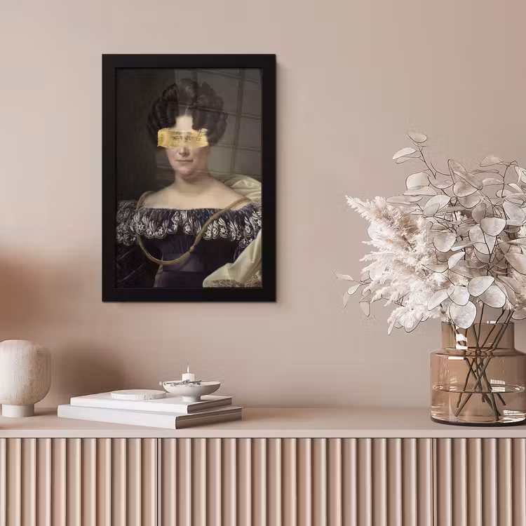 Johanna Henriette Engelen - Dubois Drahonet - Goud fotolijst zwart zonder passe partout klein -sfeer5