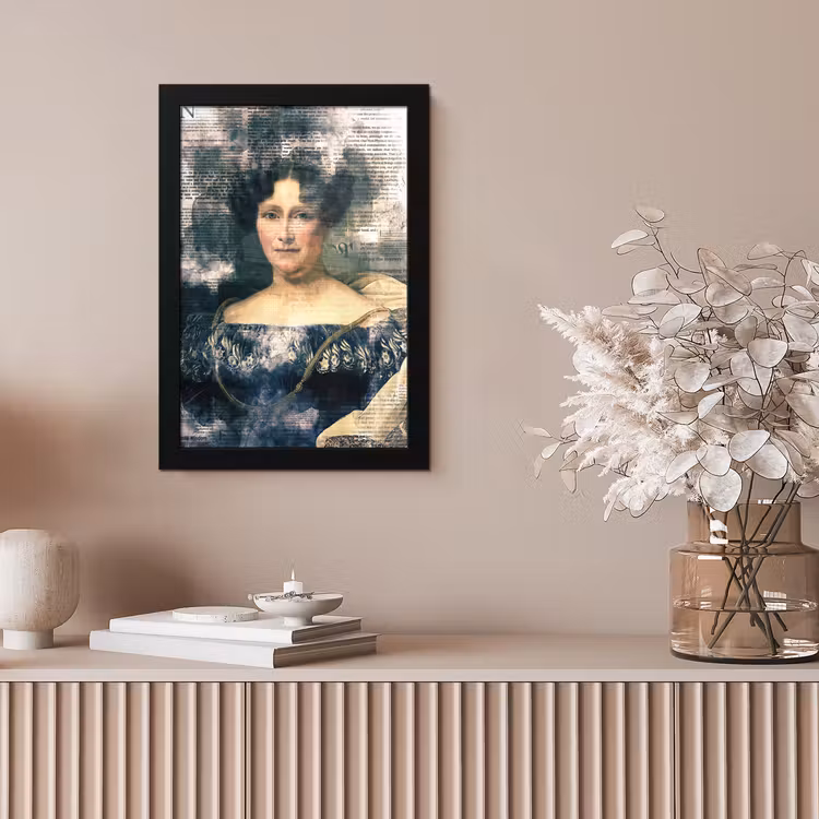 Johanna Henriette Engelen - Dubois Drahonet - Krant fotolijst zwart zonder passe partout klein -sfeer5
