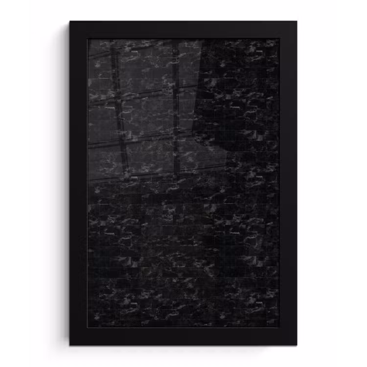 Tegels - Patroon - Marmer - Zwart fotolijst zwart zonder passe partout klein 224 -3d