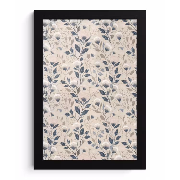 Klassiek - Botanisch - Kleurrijk fotolijst zwart zonder passe partout klein 224 -3d