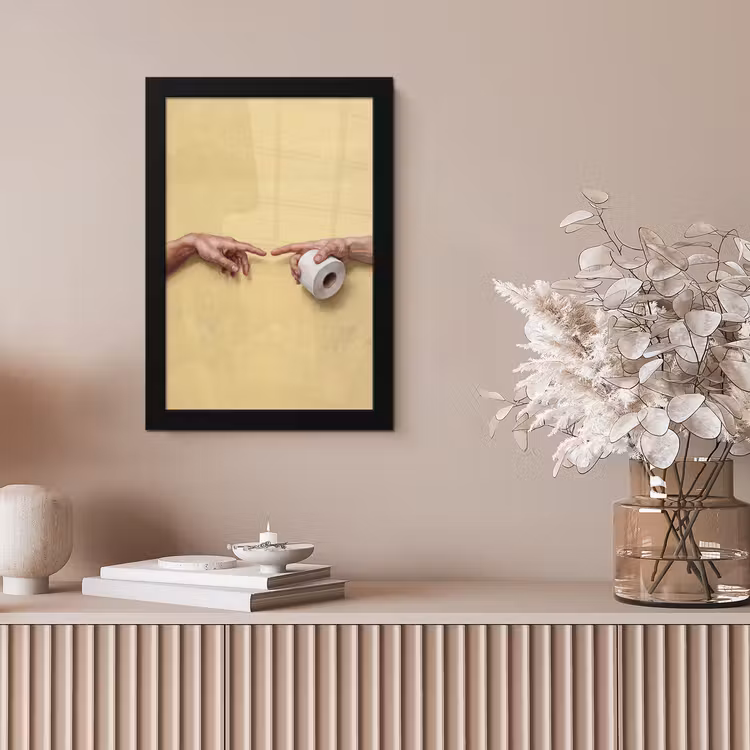 Klassiek - Kunst - Humor fotolijst zwart zonder passe partout klein -sfeer5